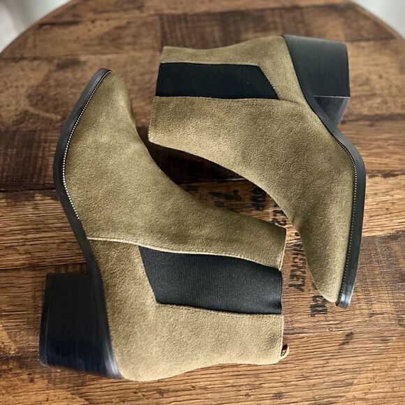 Sol Sana Edgar SS Boot in Moss Green w/Black Stretch Sides. Sz Euro 38/US 7. NWT - Picture 4 of 16